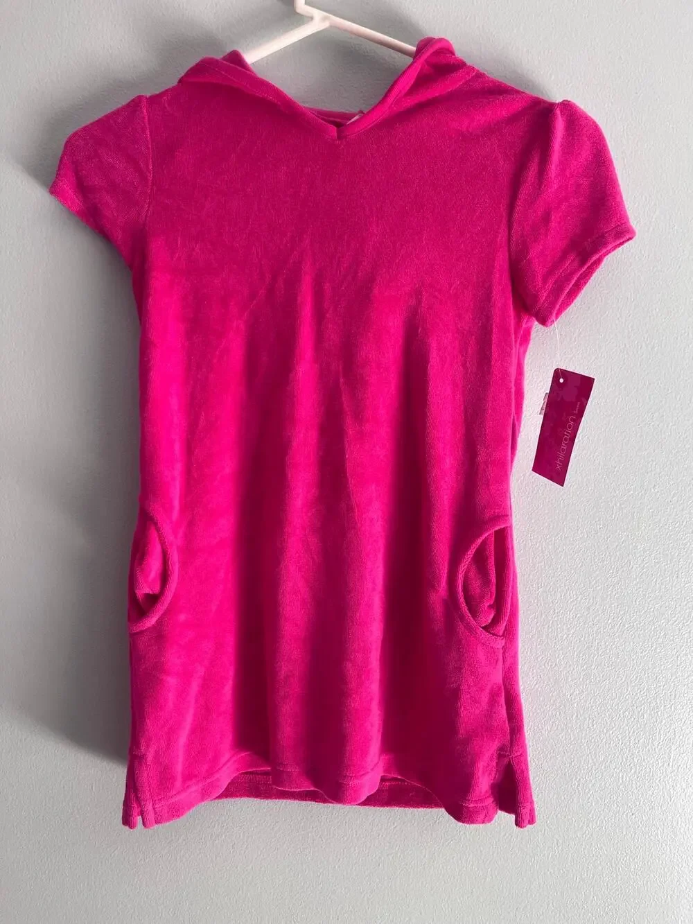 BRAND NEW Girls 6X Pink Swim Coverup